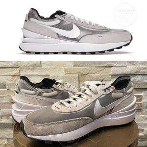 Nike Waffle One Summit White 7.5 Mens 9.5 Womens | Mesh, Suede Neutral Sneaker